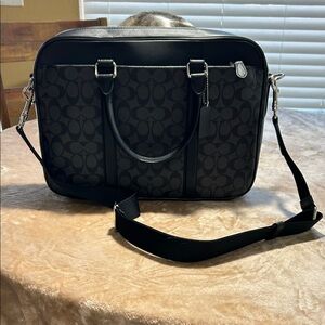 Coach Black and Gray carryall.
